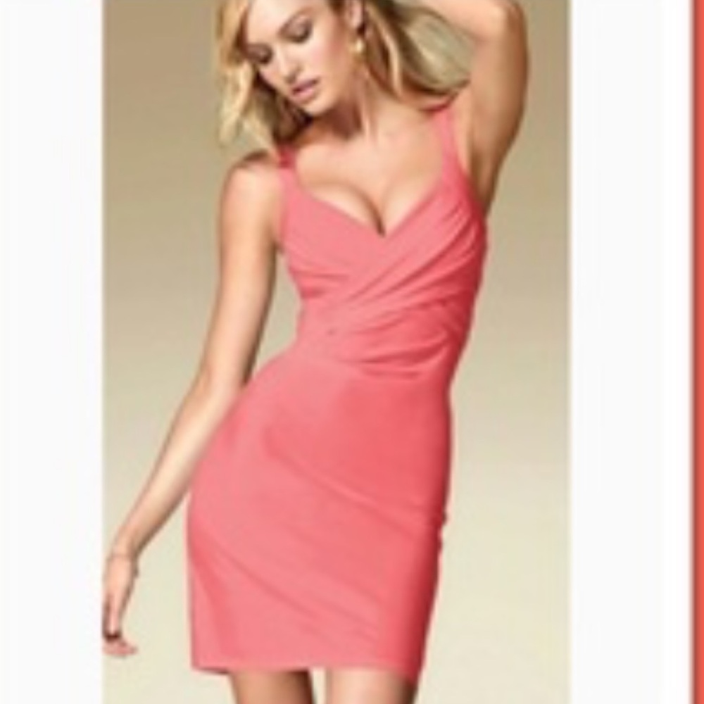 Victoria Secret Bra Tops Coral Wrap Bust Tunic S
